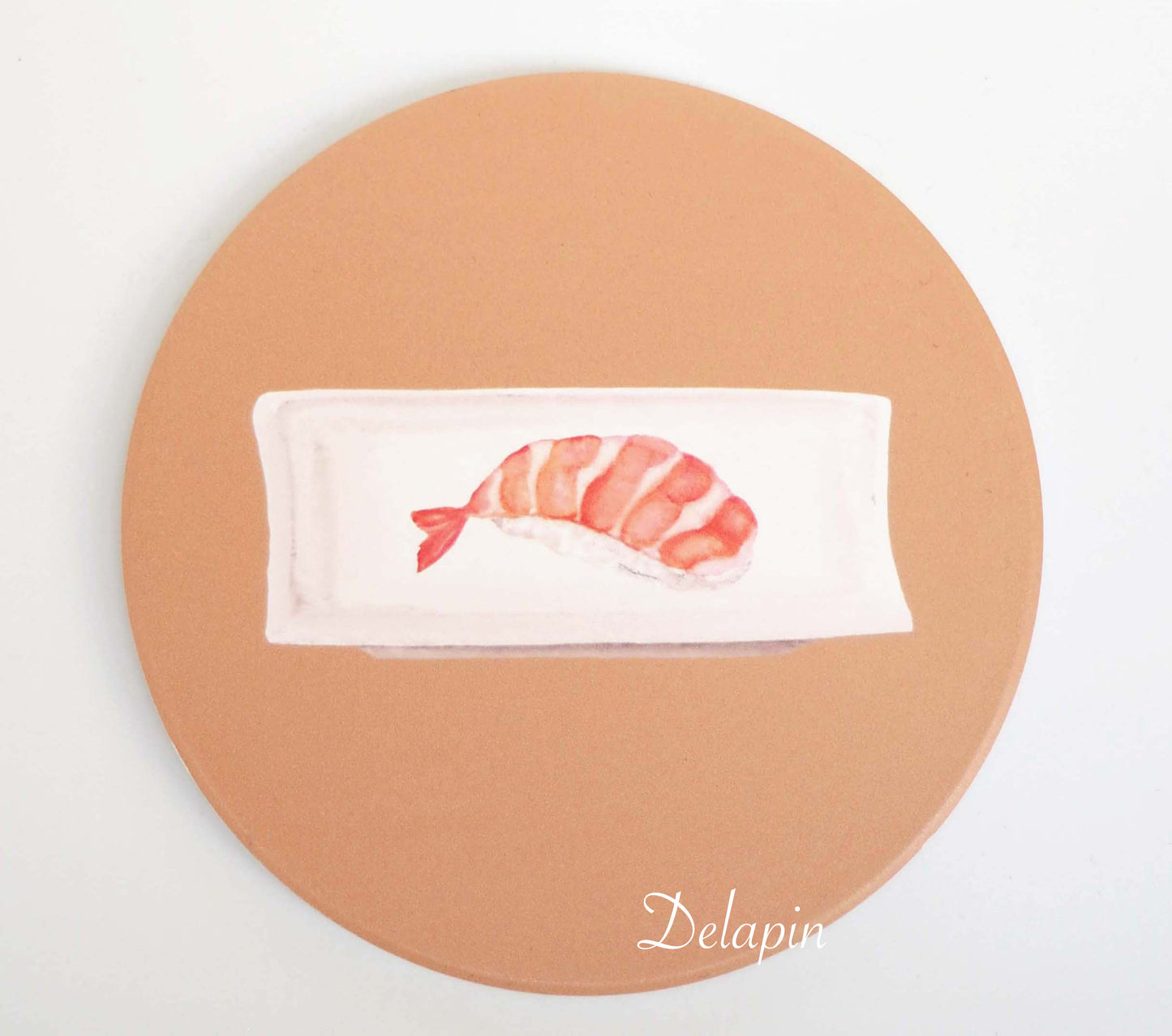 【壽司系列】 🇯🇵 壽司卷 & 鮮蝦握壽司 MIT 鶯歌陶瓷 吸水杯墊