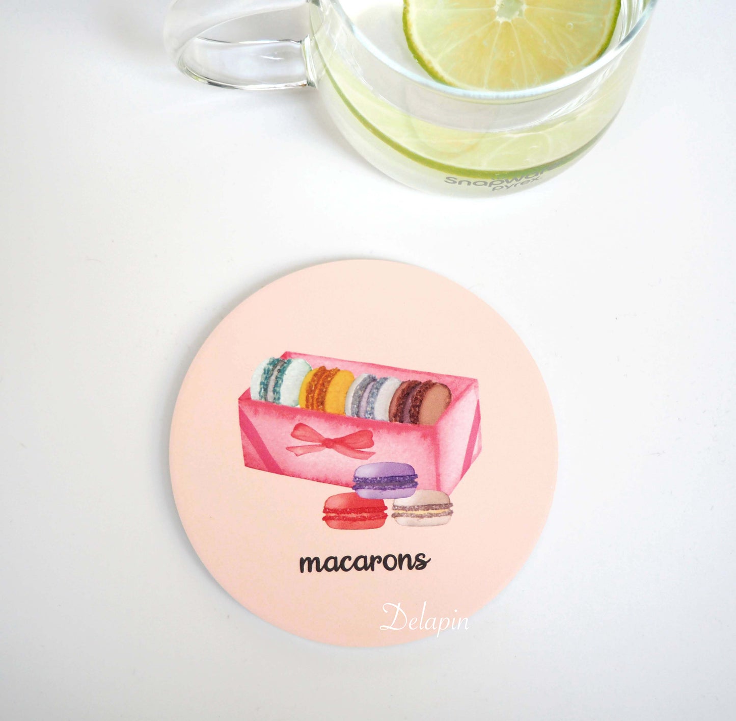 【馬卡龍系列】🇫🇷 C'est la vie & macarons禮盒 MIT 鶯歌陶瓷 吸水杯墊