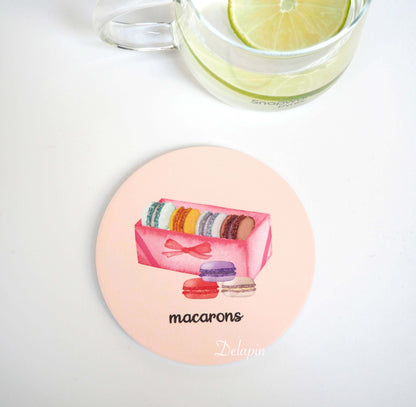 【馬卡龍系列】🇫🇷 C'est la vie & macarons禮盒 MIT 鶯歌陶瓷 吸水杯墊
