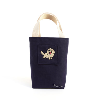 🦮 賣萌黃金獵犬 手提袋 帆布包 精選刺繡 厚磅 硬挺 台灣製