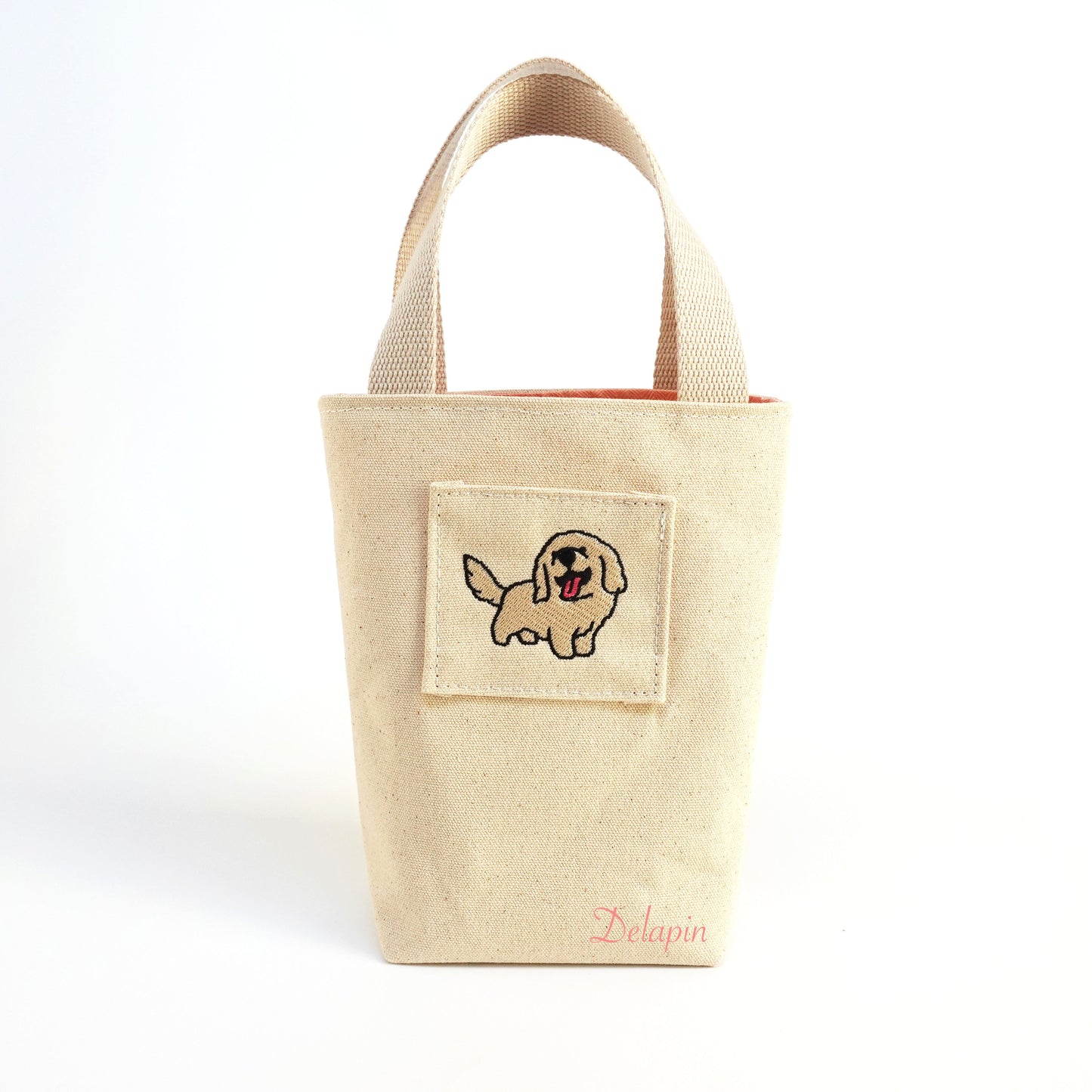 🦮 賣萌黃金獵犬 手提袋 帆布包 精選刺繡 厚磅 硬挺 台灣製